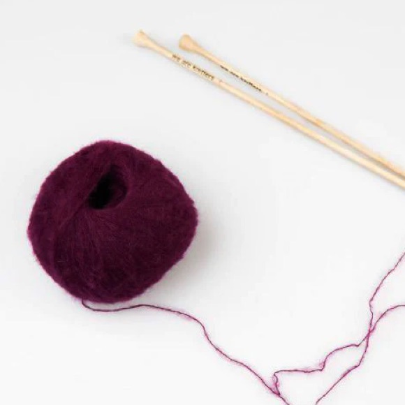 NWT We Are Knitters Touch Me Mohair Bordeaux Maroon Lace Weight Yarn Bundle 4 - Picture 5 of 15